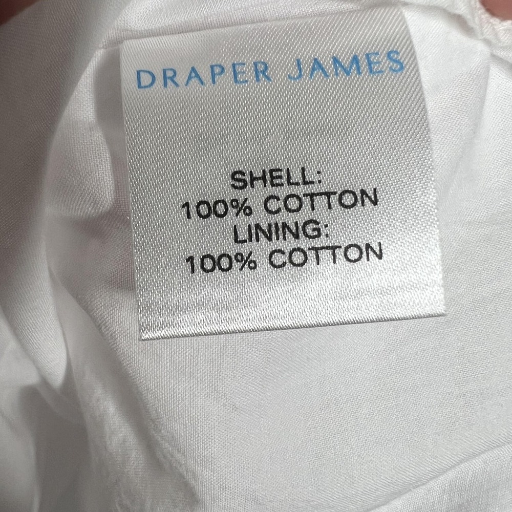 Draper James Dress Womens 4 White Eyelet Shirt Dress Long Sleeve Lined DRW0642 - Picture 7 of 13